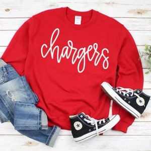 Custom Script Team Sweatshirt | Spirit Wear Shirt | Team Mascot Shirt | School Team Shirt | School Logo Shirt