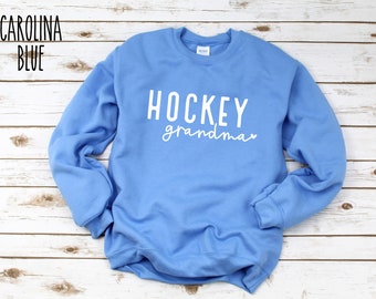 Hockey Grandma Sweatshirt | Spirit Wear Sweatshirt | Team Sweatshirt Hockey | Hockey Grandma Crewneck