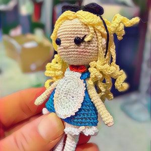 Alice doll, tiny amigurumi doll
