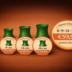 Mandriles de tamaño pequeño para el afdraaien van klei