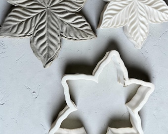 Star flower| Pottery Cutter & Texture Stamp | Clay Cutter | Ceramic Tool | Slab Pottery | 70–220 mm