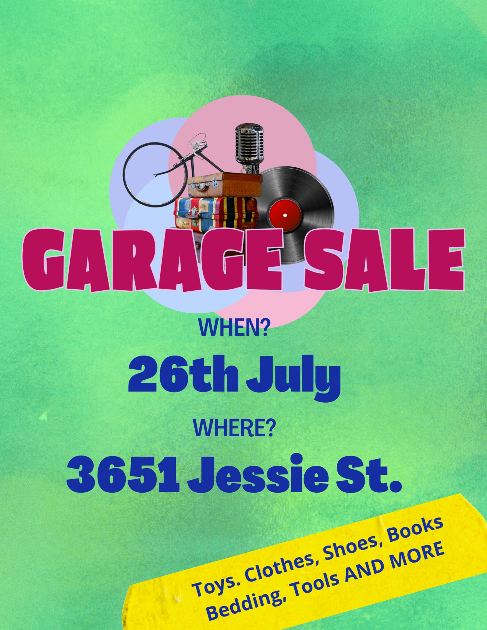 EDITABLE Yard Sale Sign Garage Sale Sign Yard Sale Flyer Yard Etsy