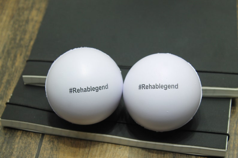 Personalised round stress toy image 2