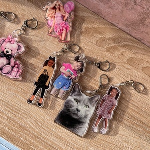 Llavero con foto y forma personalizada, foto de doble cara, foto cortada a medida, llavero único, hecho a medida, llavero con silueta personalizada