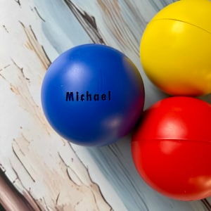 Personalised engraved round stress toy 70mm, Engraved Anti-Stress Ball, Squishy Stress Ball, custom Squishy Toy, personalised with your name
