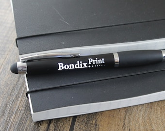 Personalised Light up logo pen with any name logo text