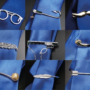 Luxury Tie Pin, Tie Bar Clip Personalised Wedding Favours, Best Man, Usher, Groomsman, , Birthday, Christmas Gift, Business