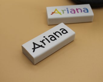 Personalised rubber eraser rectangular any name brand text office any logo promotional