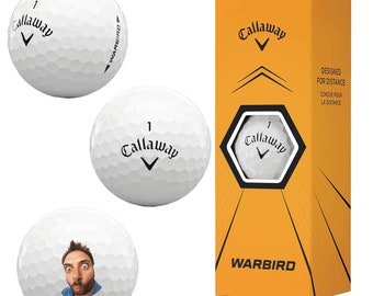 Personalised Golf Ball Callaway Warbird with any image photo logo text name best man golf ball wedding favours party gifts