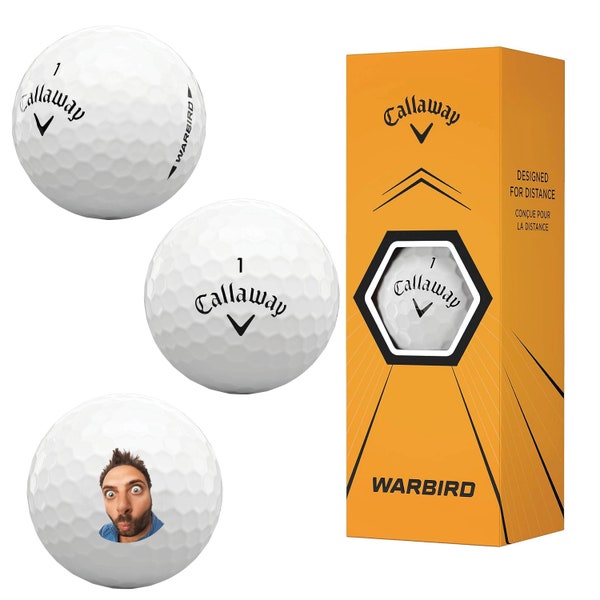 Personalised Golf Ball Callaway Warbird with any image photo logo text name best man golf ball wedding favours party gifts