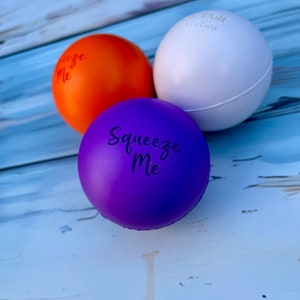 Personalised engraved round stress toy 60mm, Engraved Anti-Stress Ball, Squishy Stress Ball, custom Squishy Toy, personalised with your name