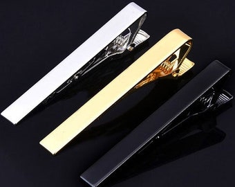 Engraved Tie Pin, Tie Bar Clip Personalised Wedding Favours, Best Man, Usher, Groomsman, , Birthday, Christmas Gift, Business