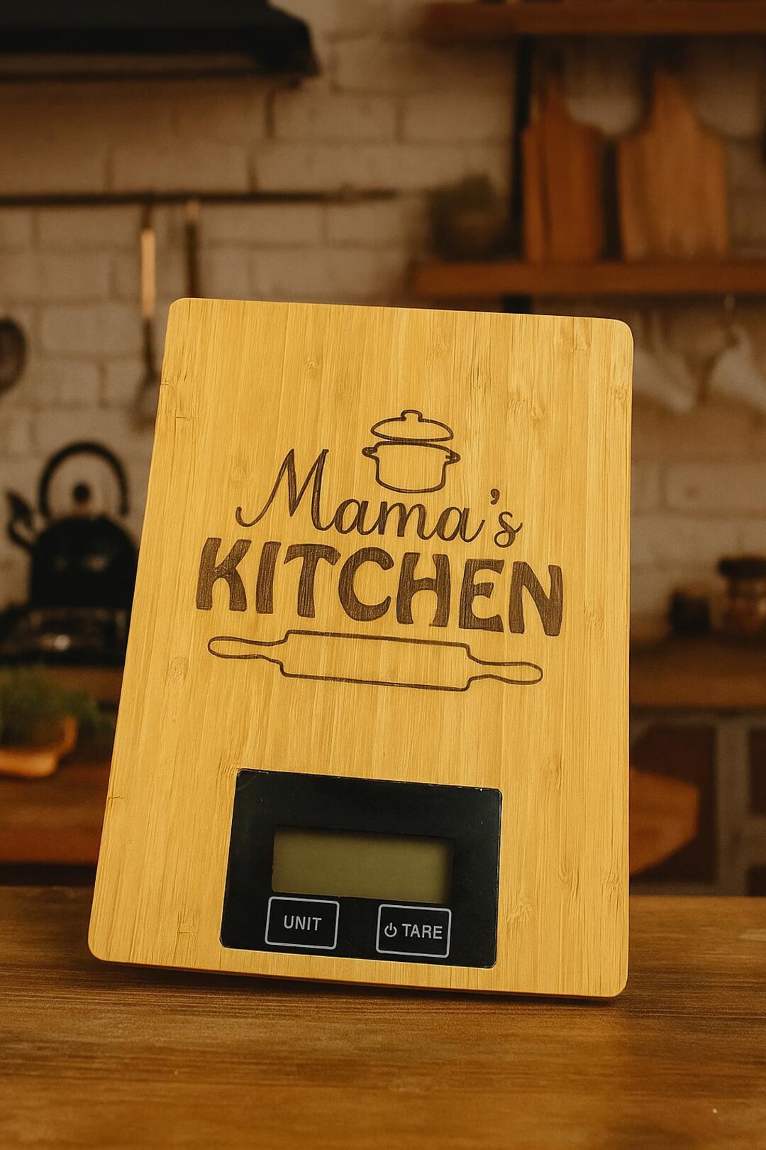 Custom Wooden Kitchen Scale | Custom Digital Scale | Custom Logo Scale ...