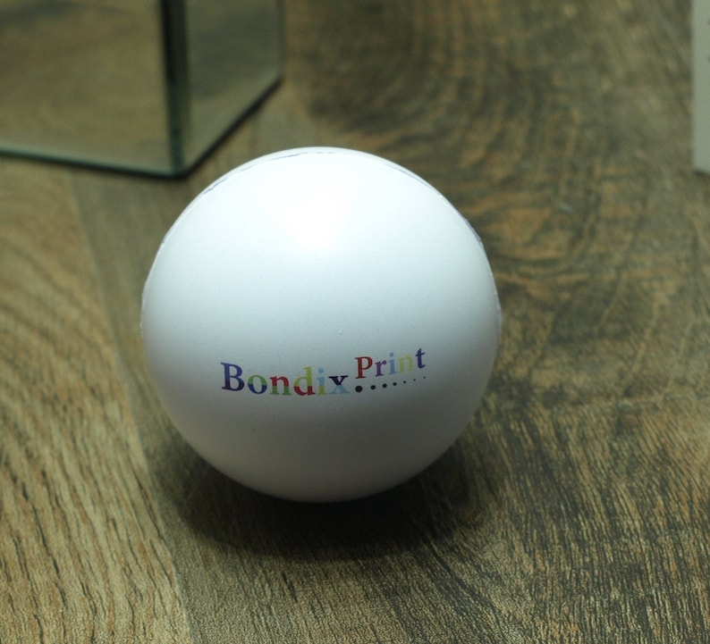 Personalised round stress toy image 4