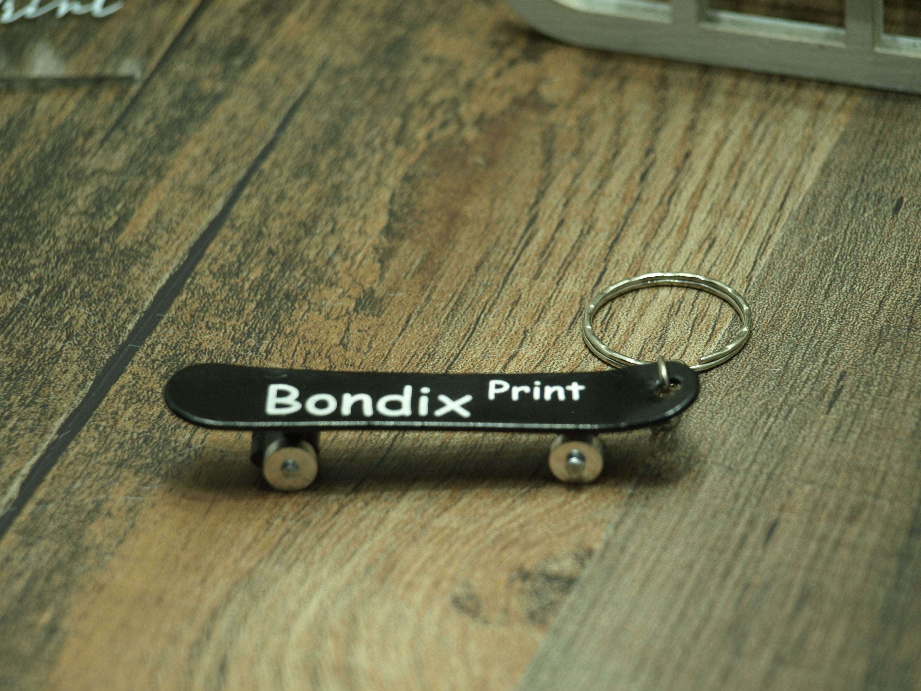 Personalised Bottle opener keyring skate shape with any logo Etsy