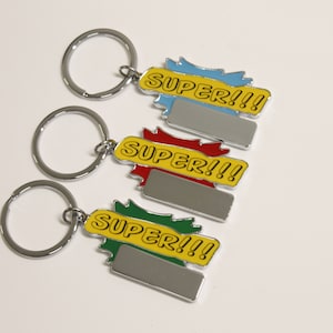 Supreme 18ss Bevel Logo Keychain Red（Supreme Accessories