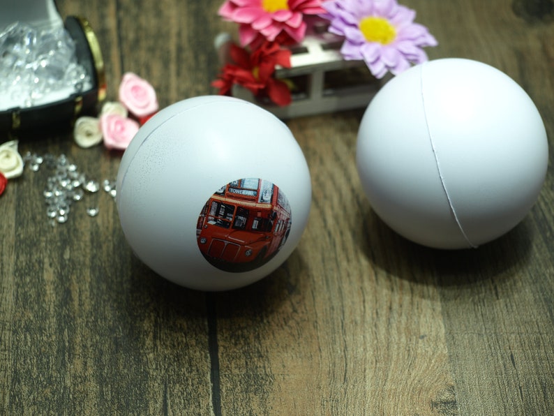 Personalised round stress toy image 3