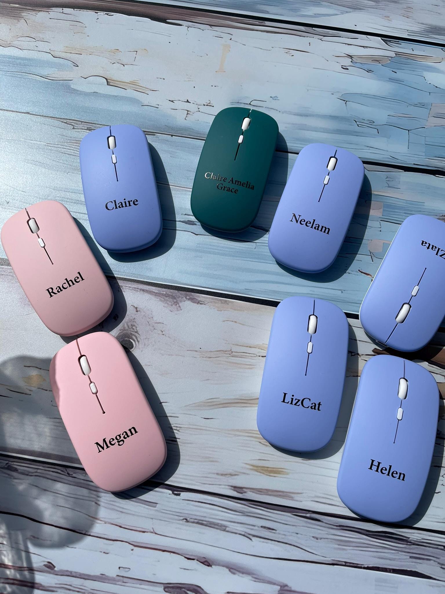 Personalised Rechargeable Wireless Mouse, Customise With Your Print ...