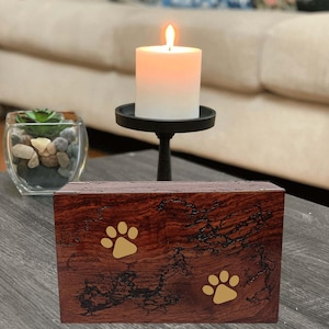 Handcrafted Wooden Urn Box – Elegant Memorial Keepsake for Ashes  (Capacity 200 lb)