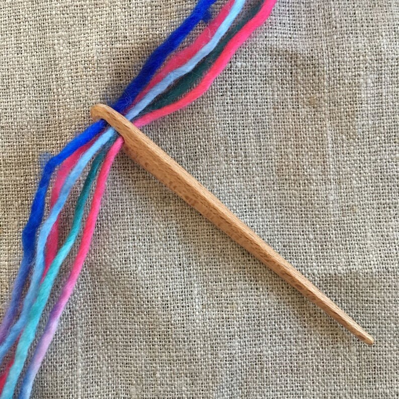 Rosewood Nalbinding Needles Large Eye needle binding Wooden Etsy