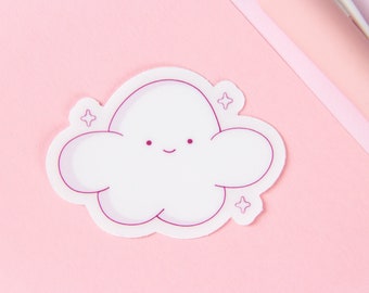 Poofie the Cloud Sticker, Cute Kawaii Sticker