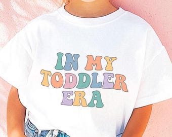 In My Toddler Era Shirt, It's Me Hi I'm The Toddler, Trendy Kid Custom Toddler Gift for Big Lil Boy Girl Tee, Sibling Retro Country