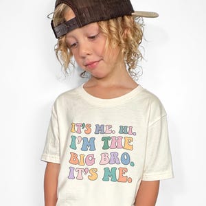In My Big Brother Era Shirt, Boys T-Shirt Big Brother Announcement Sweatshirt, Toddler Lil Big Bro Matching Sibling Tee, Baby Reveal Gift