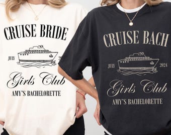 Cruise Bachelorette Shirt, Last Sail Before the Veil Bach Custom Party Sweatshirt, Boating Club Tee Personalized Bridal Gift Comfort Colors®