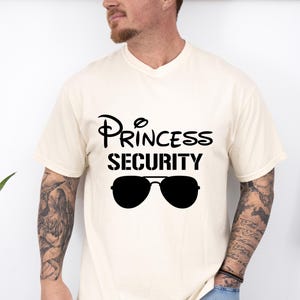 Princess Security Shirt, Back Front Shirt, Disney Princess T-shirt, Security Sweatshirt, Vacation Matching Gift Disney World Comfort Colors®