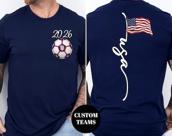 Cup Custom USA Shirt, Mexico Canada 2026 Soccer Sweatshirt, Personalized Football Team Gift