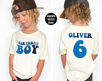 Birthday Boy Shirt Custom Birthday Toddler Sweatshirt Personalized Kids Named Birthday T-Shirt Birthday Party Baby Gift