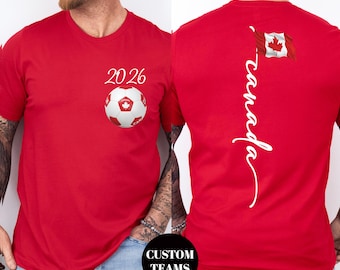 Cup Custom Canada Shirt, Mexico USA 2026 Soccer Sweatshirt, Personalized Football Team Gift