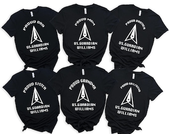 Proud U.S. Guardian Shirt, Personalized Guardian Family Sweatshirt, Space Force Matching Tee, Guardian Graduation Gift