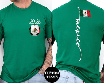 Cup Custom Mexico Shirt, USA Canada 2026 Soccer Sweatshirt, Personalized Football Team Gift