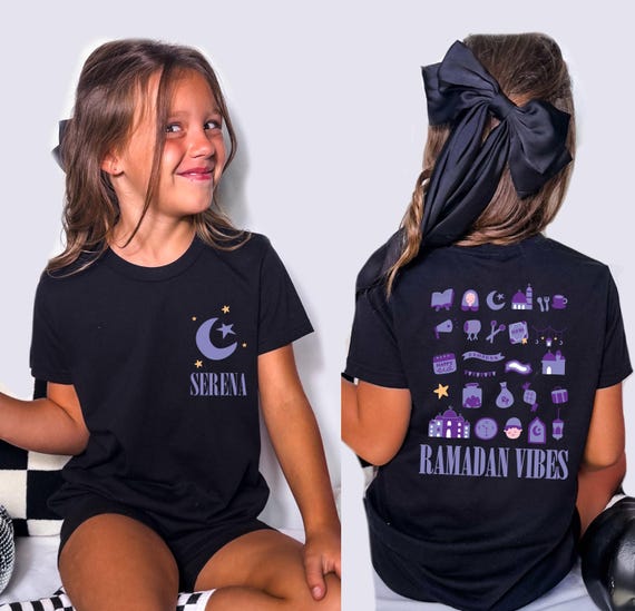 Custom Ramadan Shirt, Family Islamic Muslim Baby Toddler Sweatshirt, Mubarak Kareem Fasting Sweater Gift for Muslim Eid Youth
