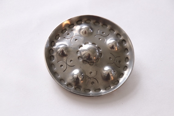 Vintage Handmade Jorgen Jensen Pewter Brooch/Pin Made in Denmark