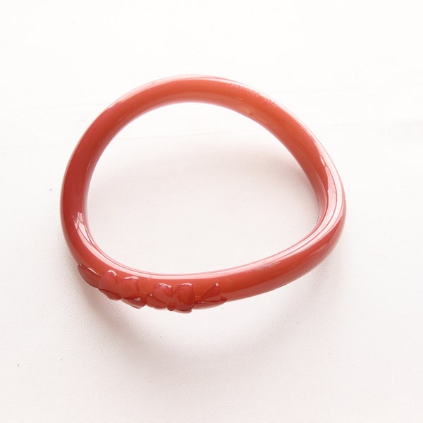 Bracelet Jonc Vintage Buch + Deichmann, Design Danois Années 80, Jaune Plastique