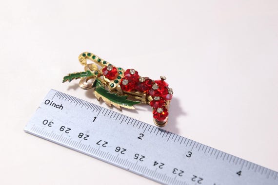 Vintage Unsigned Miriam Haskell Christmas Stockin… - image 3