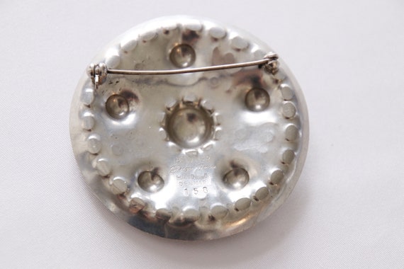 Vintage Handmade Jorgen Jensen Pewter Brooch/Pin Made in Denmark View 5