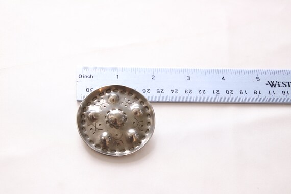 Vintage Handmade Jorgen Jensen Pewter Brooch/Pin Made in Denmark View 3