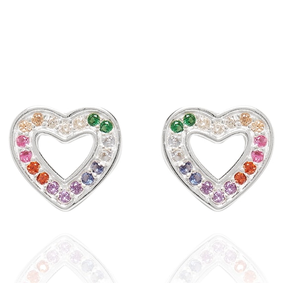 Rainbow Earrings 925 Sterling Silver Opal Earrings Hypoallergenic Rainbow  Gifts for girls kids … : Amazon.co.uk: Fashion