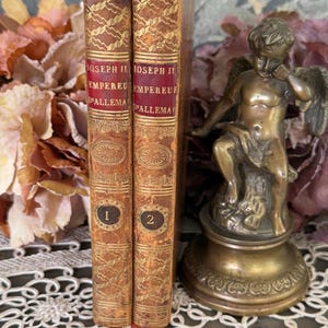 Antique Leather Bound Biography Set: Joseph II, 1816 Paris Edition