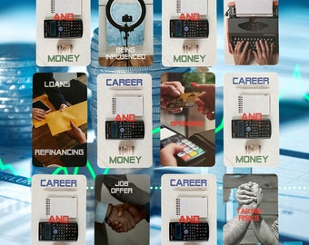 Career and Money Oracle Deck -  54 Cards - Full Size - 2 Sizes to choose from!
