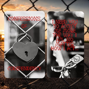 Confessions of Codependency Oracle Cards | 54-Card Physical Deck for Healing, Boundaries and Self-Worth Guidance