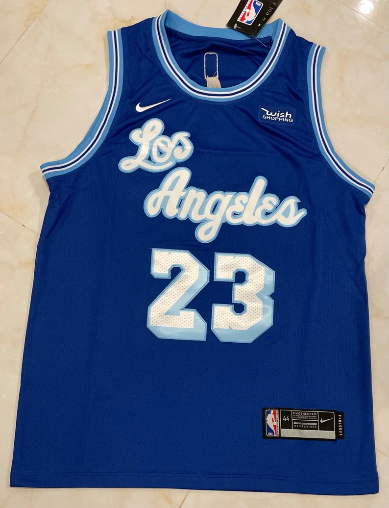 Los Angeles Lakers #23 LeBron James Blue Men's Jersey S-2XL Men's ... Los Angeles Lakers #23 LeBron James Blue Men's Jersey S-2XL Men's ...