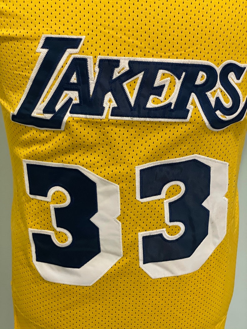 LA Lakers #33 Kareem Abdul-Jabbar Basketball Vintage Men/'s jersey
