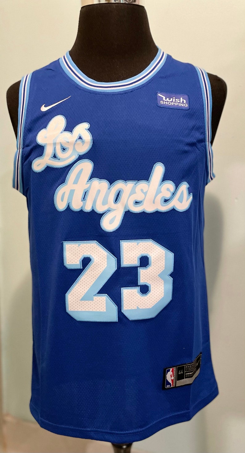 Los Angeles Lakers #23 LeBron James Blue Men's Jersey S-2XL Men's ... Los Angeles Lakers #23 LeBron James Blue Men's Jersey S-2XL Men's ...