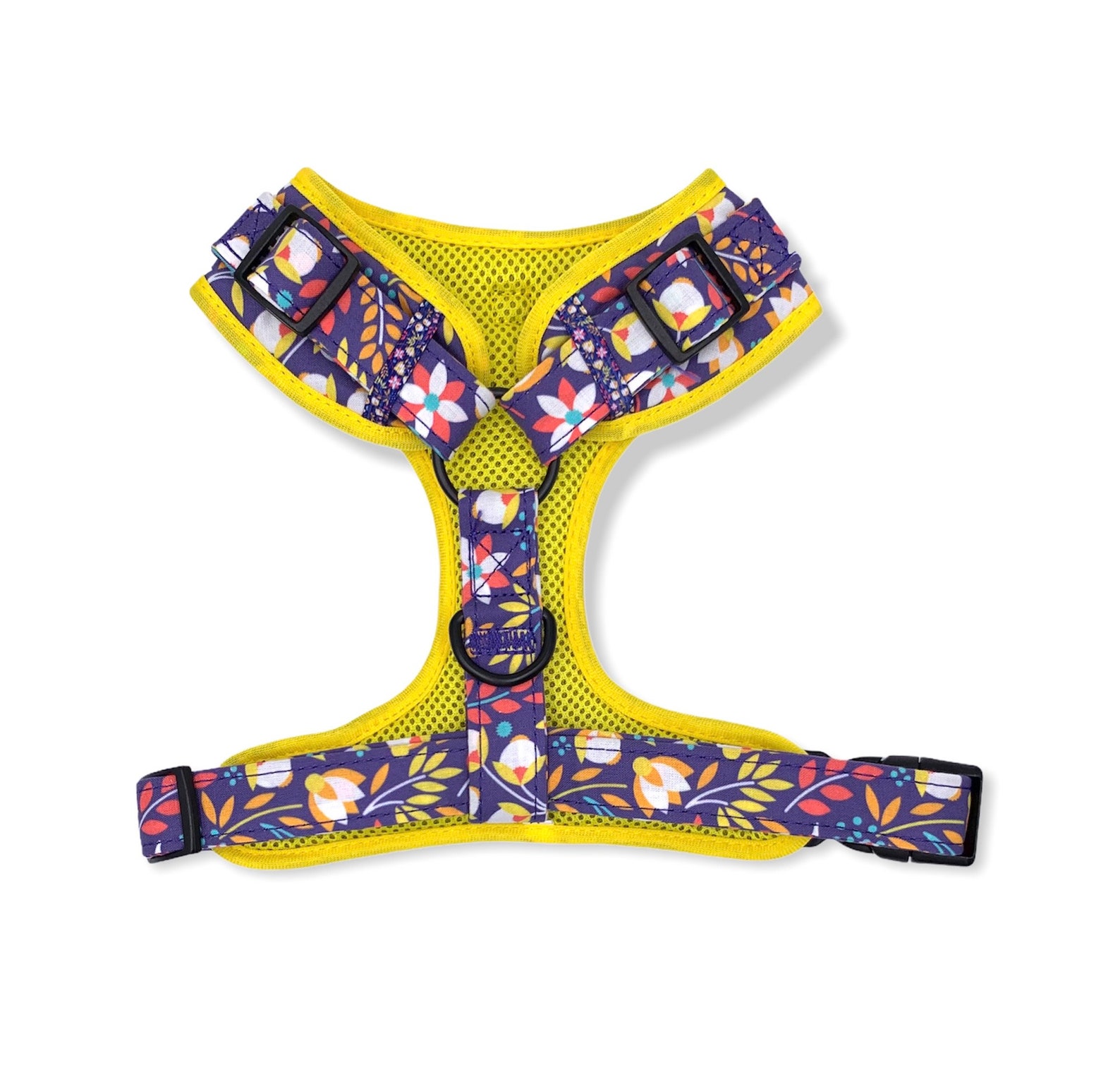 Purple Floral Dog Harness Floral Dog Harness Strong Dog Etsy