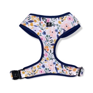 Floral Dog Harness, Adjustable Dog Harness, Floral Harness, Durable Dog Harness, Floral Dog Accessories, New Dog Gifts, Dog Walking Harness