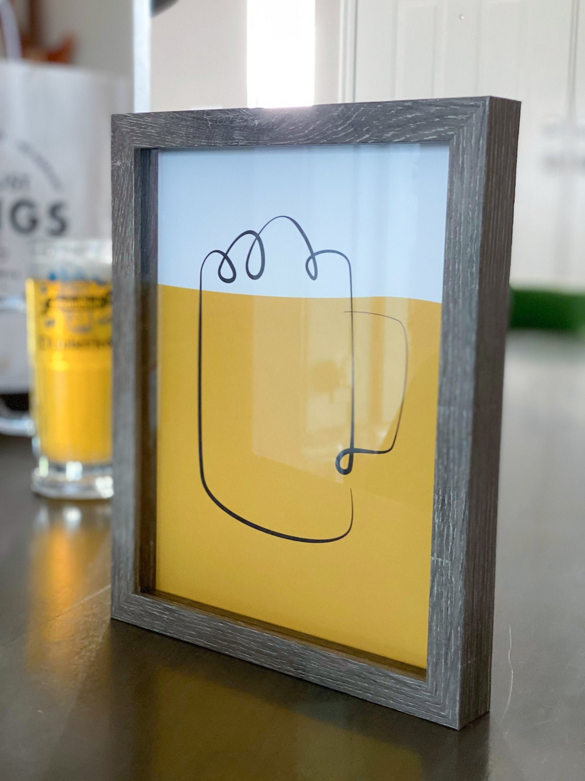 Beer Stein Line Drawing PRINTABLE DOWNLOAD Digital files Etsy